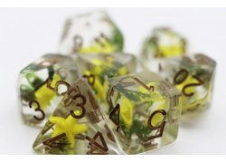 DICE 7-set: Yellow Starfish & Seaweed